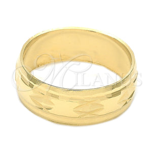 Anillo de Boda 5.164.033.06 Oro Laminado, Diamantado, Tono Dorado (Size 6)