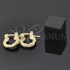 Argola de Niño 5.159.080 Oro Laminado, Diamantado, Tono Dorado