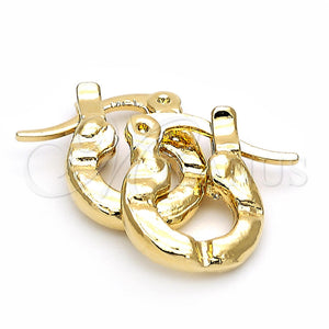 Argola de Niño 5.159.080 Oro Laminado, Diamantado, Tono Dorado