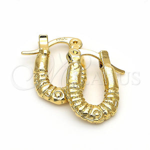 Argola de Niño 5.159.074 Oro Laminado, Diamantado, Tono Dorado