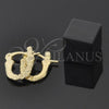 Argola de Niño 5.159.082 Oro Laminado, Diamantado, Tono Dorado