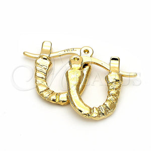 Argola de Niño 5.159.082 Oro Laminado, Diamantado, Tono Dorado
