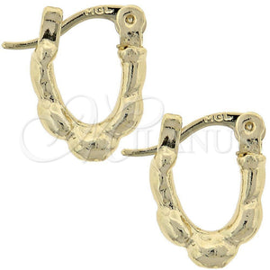 Argola de Niño 5.159.083 Oro Laminado, Diamantado, Tono Dorado