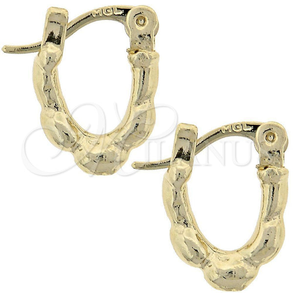 Argola de Niño 5.159.083 Oro Laminado, Diamantado, Tono Dorado