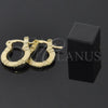 Argola de Niño 5.159.073 Oro Laminado, Diamantado, Tono Dorado
