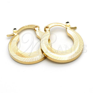 Argolla Pequeña 5.157.028 Oro Laminado, Diamantado, Tono Dorado
