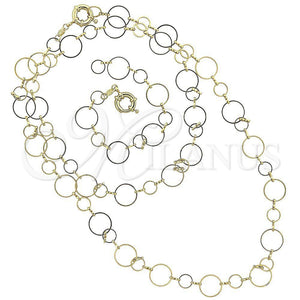 Collar y Pulsera 5.220.008 Oro Laminado, Pulido, Tono Dorado