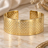 Aro Individual 5.232.008 Oro Laminado, Diamantado, Tono Dorado (Grosor 25 MM, Talla Unica)
