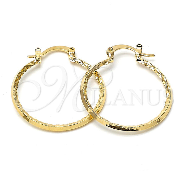 Argolla Pequeña 5.146.015 Oro Laminado, Diamantado, Tono Dorado