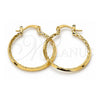 Argolla Pequeña 5.146.015 Oro Laminado, Diamantado, Tono Dorado