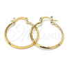 Argolla Pequeña 5.146.015 Oro Laminado, Diamantado, Tono Dorado