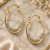 Argolla Mediana 5.141.014 Oro Laminado, con Zirconia Cubica Blanca, Pulido, Tono Dorado