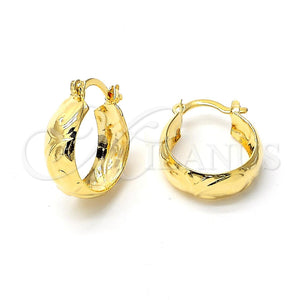 Argolla Pequeña 107.045 Oro Laminado, Diamantado, Tono Dorado