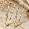 Argolla Mediana 5.140.011 Oro Laminado, con Zirconia Cubica Blanca, Pulido, Tono Dorado