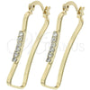 Argolla Mediana 5.140.011 Oro Laminado, con Blanca Zirconia Cubica, Pulido, Tono Dorado