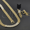Collar, Pulsera y Dije 5.014.001 Oro Laminado, con Zirconia Cubica Blanca, Pulido, Tono Dorado