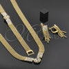 Collar, Pulsera y Dije 5.012.001 Oro Laminado, con Zirconia Cubica Blanca, Pulido, Tono Dorado