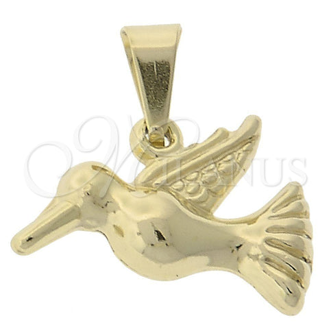 Dije Elegante 45.008 Oro Laminado, Diseño de Bufalo, Pulido, Tono Dorado