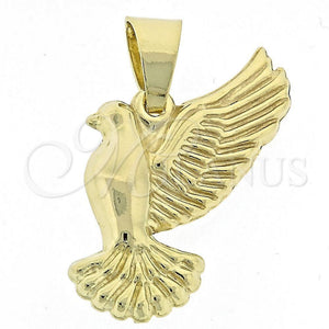 Dije Elegante 45.007 Oro Laminado, Diseño de Bufalo, Pulido, Tono Dorado