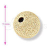 Bead 5.234.027.05.100 Oro Laminado, Mate, Tono Dorado
