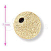 Bead 5.234.027.05.100 Oro Laminado, Mate, Tono Dorado