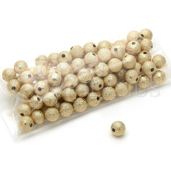Bead 5.234.027.08.100 Oro Laminado, Diseño de Bola, Mate, Tono Dorado