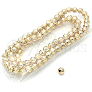 Bead 5.234.026.08.100 Oro Laminado, Diseño de Bola, Diamantado, Tono Dorado