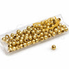 Bead 5.234.028.03.100 Oro Laminado, Diseño de Bola, Pulido, Tono Dorado