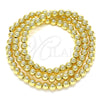 Bead 5.234.028.05.100 Oro Laminado, Diseño de Bola, Pulido, Tono Dorado