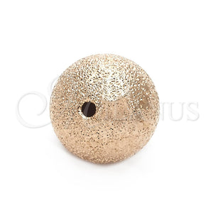 Bead 18745 Oro Laminado, Diseño de Bola, Pulido, Tono Dorado