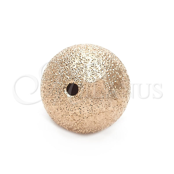 Bead 18745 Oro Laminado, Diseño de Bola, Pulido, Tono Dorado