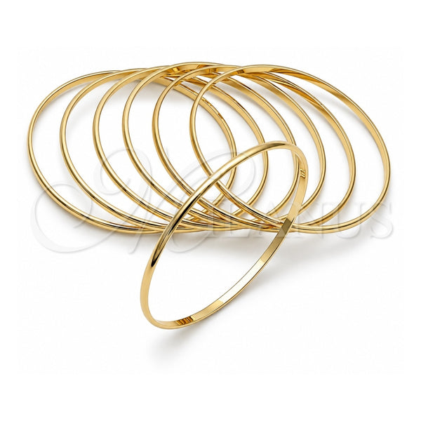 Aro Semanario 5.232.002.03 Oro Laminado, Pulido, Tono Dorado (02 MM Thickness, Size 3 (2.00 Diameter))