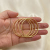 Aro Semanario 5.232.004.02 Oro Laminado, Pulido, Tono Dorado (04 MM Thickness, One size fits all)