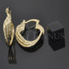 Argolla Pequeña 5.147.010 Oro Laminado, Cepillado, Tono Dorado