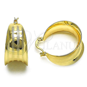 Argolla Pequeña 5.150.019.1 Oro Laminado, Diamantado, Tono Dorado