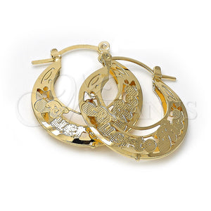 Argolla Mediana 02.30.0035 Oro Laminado, Diamantado, Tono Dorado