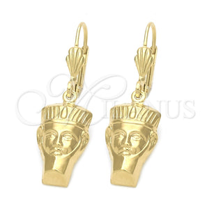 Arete Colgante 02.63.2258 Oro Laminado, Pulido, Tono Dorado