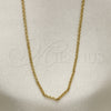 Gargantilla Basica 5.223.023.20 Oro Laminado, Diseño de Rolo, Pulido, Tono Dorado (0.50 Gauge, 02 MM Thickness, 20 Inches Length)