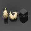 Argolla Pequeña 02.63.0505 Oro Laminado, Mate, Tono Dorado
