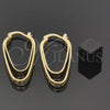 Argolla Mediana 5.153.044 Oro Laminado, Diseño de Llave Griega, Diamantado, Tono Dorado