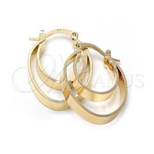 Argolla Mediana 5.142.030 Oro Laminado, Pulido, Tono Dorado
