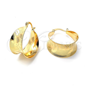 Argolla Pequeña 5.157.004 Oro Laminado, Diamantado, Tono Dorado