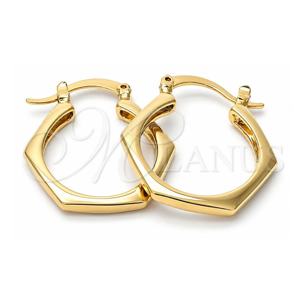 Argolla Pequeña 5.158.012 Oro Laminado, Pulido, Tono Dorado