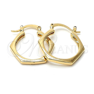 Argolla Pequeña 5.158.012 Oro Laminado, Pulido, Tono Dorado