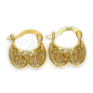 Argolla Pequeña 5.158.014 Oro Laminado, Diamantado, Tono Dorado