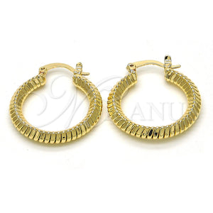 Argolla Pequeña 5.158.033.25 Oro Laminado, Pulido, Tono Dorado