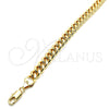 Pulsera Básica 5.223.010.08 Oro Laminado, Diseño de Miami Cubana, Pulido, Tono Dorado (230 Gauge, 08 MM Thickness, 8 Inches Length)
