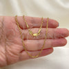 Gargantilla Basica 5.223.022.16 Oro Laminado, Diseño de Rolo, Pulido, Tono Dorado (0.60 Gauge, 02 MM Thickness, 16 Inches Length)