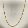 Gargantilla Basica 5.223.022.16 Oro Laminado, Diseño de Rolo, Pulido, Tono Dorado (0.60 Gauge, 02 MM Thickness, 16 Inches Length)