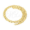 Gargantilla Basica 5.222.021.20 Oro Laminado, Diseño de Mariner, Pulido, Tono Dorado (200 Gauge, 09 MM Thickness, 20 Inches Length)